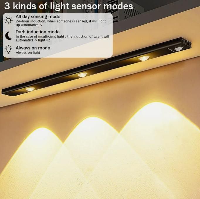 LED PIR Motion Sensor Cabinet Light – USB Rechargeable